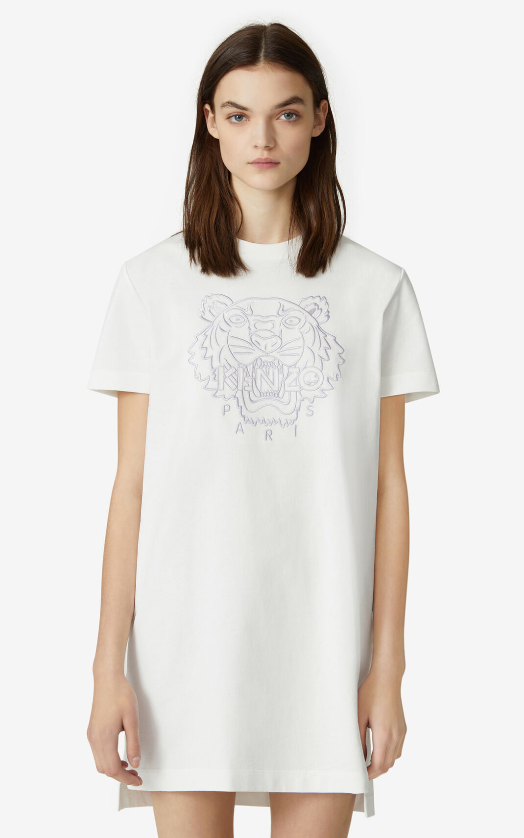 Kenzo Tiger t shirt Kjole Dame - Hvide DK-008690